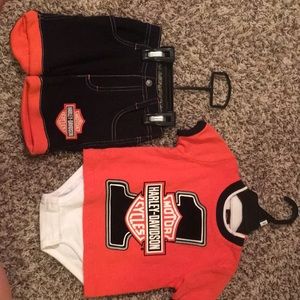 Harley Davidson onesie outfit